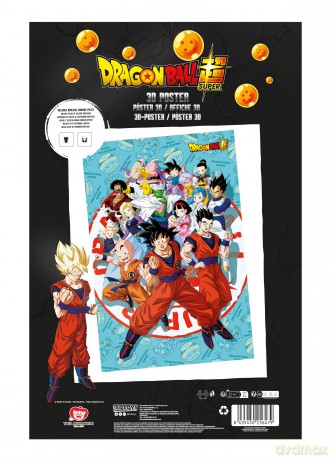 Dragon Ball Super 3D Poster Universe Survival 38 x 58 cm