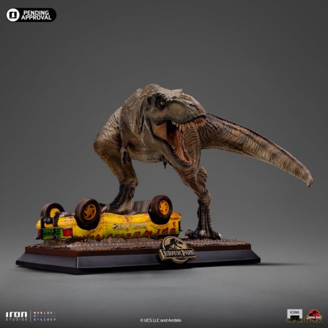 Jurassic Park Icons Statue T-Rex Attack 15 cm