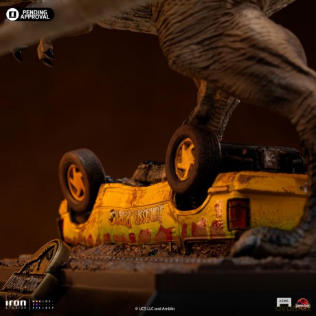Jurassic Park Icons Statue T-Rex Attack 15 cm