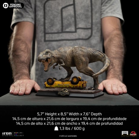 Jurassic Park Icons Statue T-Rex Attack 15 cm