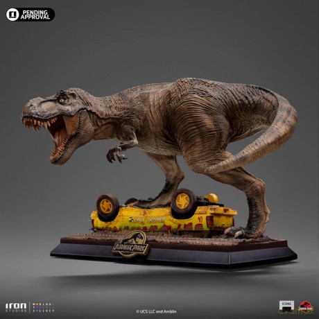 Jurassic Park Icons Statue T-Rex Attack 15 cm