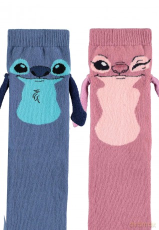Lilo & Stitch Socks Let's Hold Hands 39-42