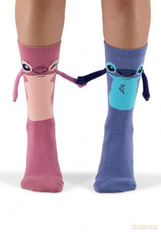 Lilo & Stitch Socks Let's Hold Hands 39-42