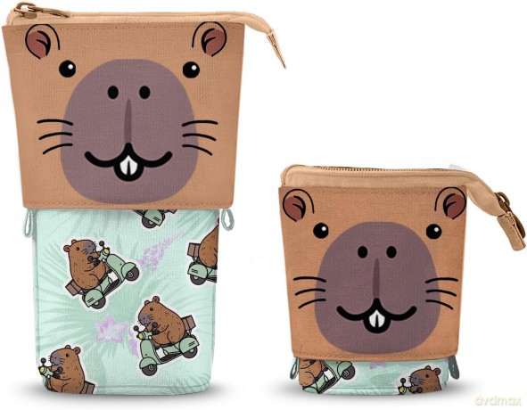 Oh My Pop! Cute Pencil case Capybara Green