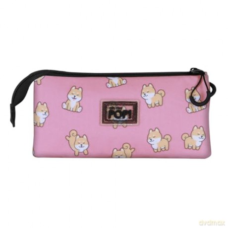 Oh My Pop! Triple Pencil case Shiba Pink