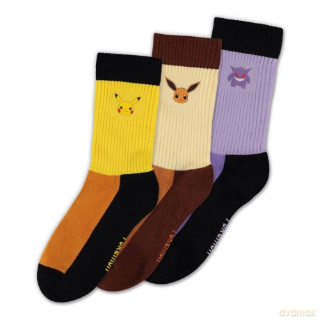 Pokemon Socks 3-Pack Starter Pokemon 35-38