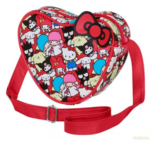 Sanrio Casual Heart Crossbody Bag Hello Kitty Friends Multicolour