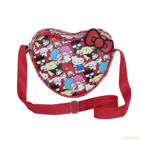 Sanrio Casual Heart Crossbody Bag Hello Kitty Friends Multicolour