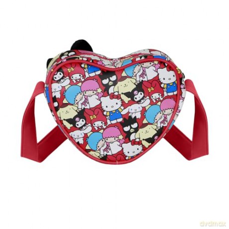 Sanrio Casual Heart Crossbody Bag Hello Kitty Friends Multicolour