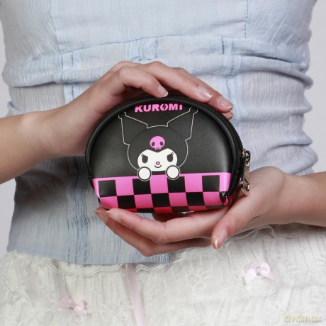 Sanrio Casual Oval Coin Purse Kuromi Chess Multicolour