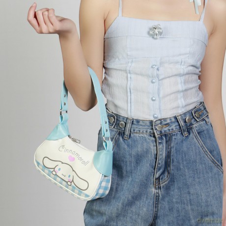 Sanrio Fancy Casual Handbag Cinnamoroll Vichy Multicolour