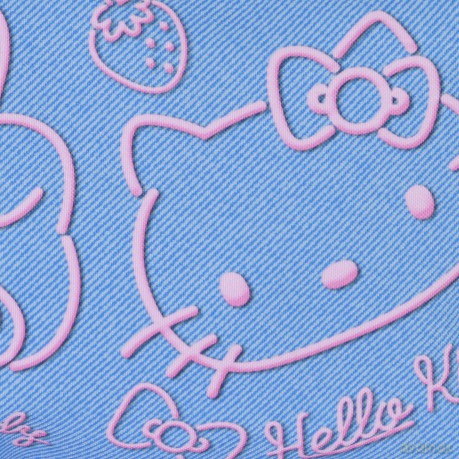 Sanrio Soleil Toiletry Bag Hello Kitty Denim Blue