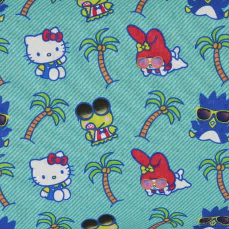 Sanrio Soleil Toiletry Bag Hello Kitty Palms Turquoise