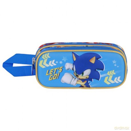 Sonic - The Hedgehog 3D Double Pencil case SEGA Go Blue