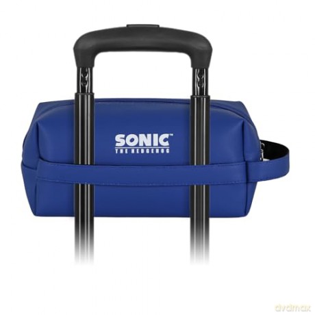 Sonic - The Hedgehog Plus Brick Travel Toiletry Bag SEGA Sight Blue