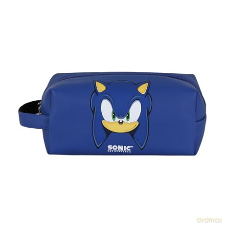 Sonic - The Hedgehog Plus Brick Travel Toiletry Bag SEGA Sight Blue