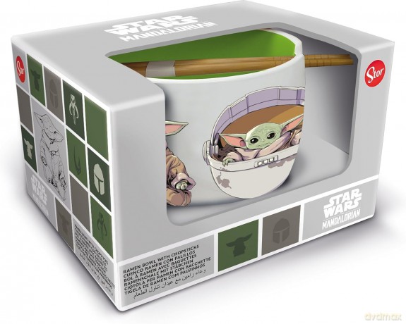 Star Wars: The Mandalorian Miska do Ramen z pałeczkami Grogu