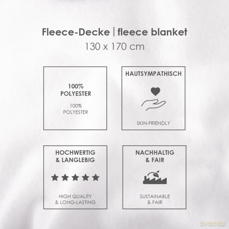Wednesday Fleece Blanket 130 x 170 cm