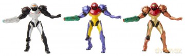 World of Nintendo Metroid Mini Figure 3-Pack Chozo Power Suits 6 cm