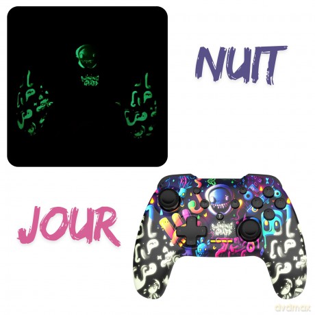 Freaks And Geeks - Shining Graff Wireless Controller - Switch/PC (Glow in the Dark Paint)