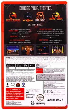 Mortal Kombat: Legacy Kollection (Deluxe Edition) [GRA SWITCH 2]