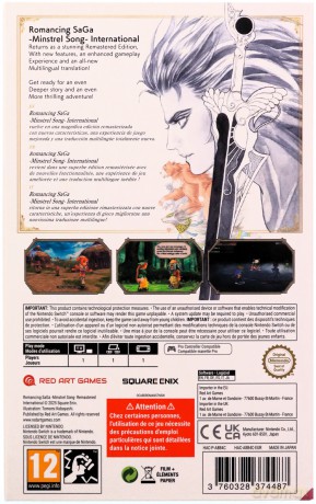 Romancing SaGa -Minstrel Song- Remastered International [GRA SWITCH]