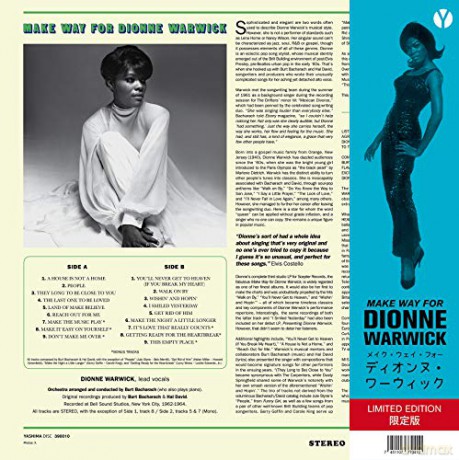 Dionne Warwick: Make Way For Dionne Warwick (Limited) [Winyl]