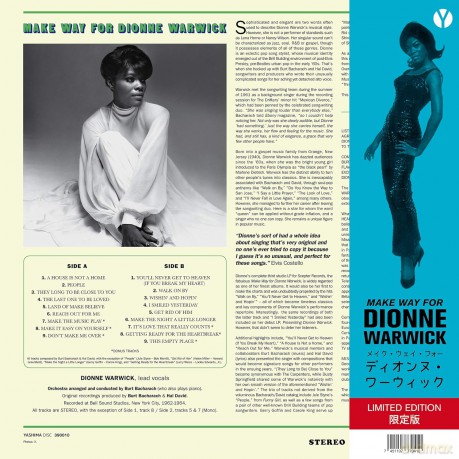 Dionne Warwick: Make Way For Dionne Warwick (Limited) [Winyl]