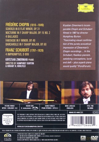 Zimerman, Karajan: Chopin: Balladas,Nocturne;Schubert:Improm [DVD]