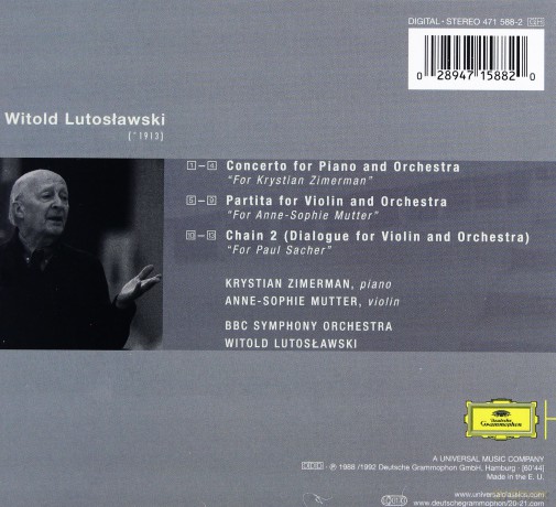 Zimerman,Lutosławski,Bbc Symph.Orch.: Lutosławski Piano Cto (digipack) [CD]