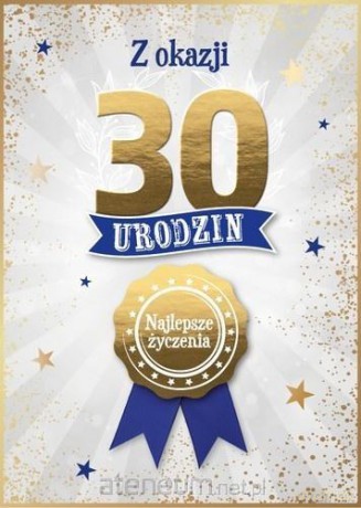 Karnet Urodziny 30