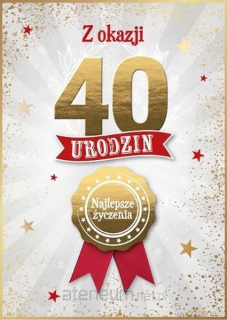 Karnet Urodziny 40