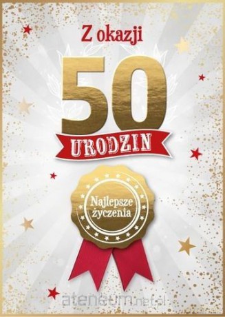 Karnet Urodziny 50