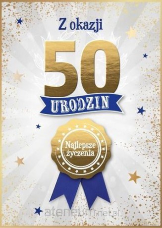 Karnet Urodziny 50