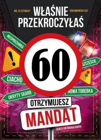 Karnet Urodziny 60