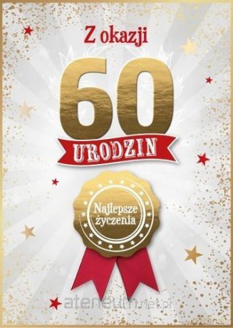 Karnet Urodziny 60