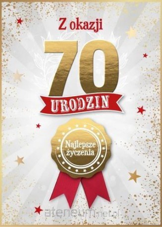 Karnet Urodziny 70