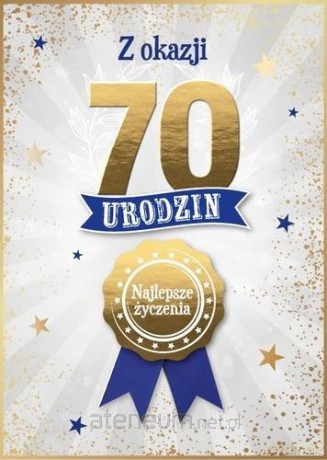 Karnet Urodziny 70