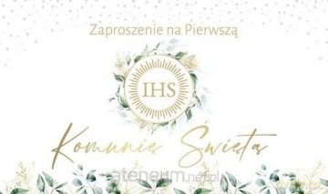 Zaproszenie Komunia (10szt)