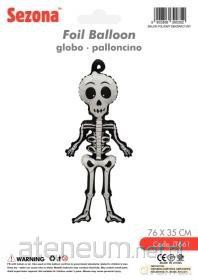 Balon Halloween Szkielet 76x35cm