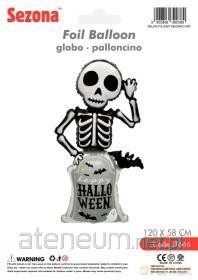 Balon Halloween Szkielet 120x58cm