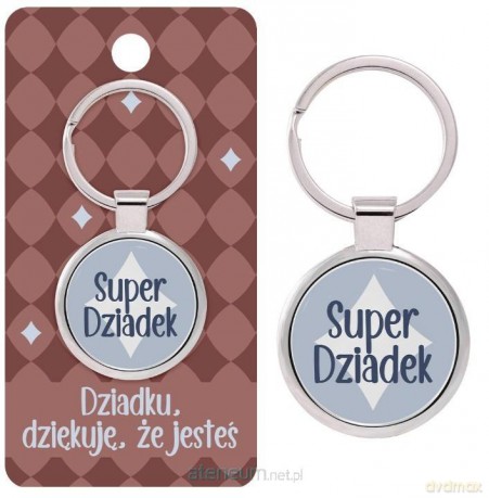 Brelok prezentowy Super Dziadek