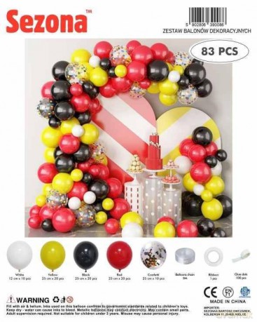 Balony 83szt