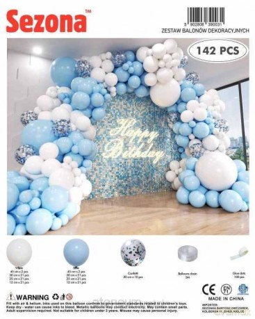 Balony 142szt