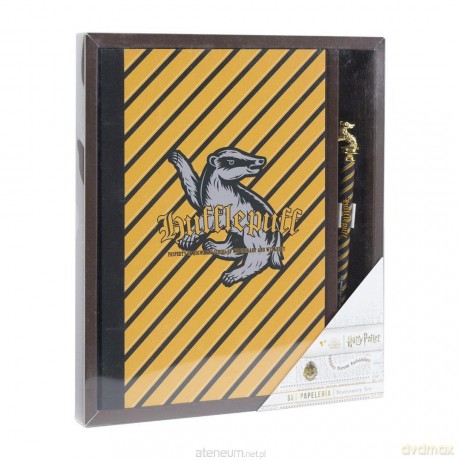 Zestaw prezentowy notatnik i długopis Hufflepuff