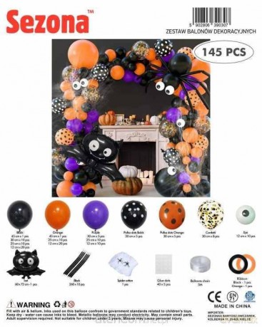 Balony Halloween 50szt