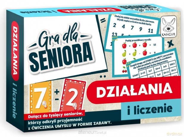 Gra dla Seniora. Działania i Liczenie [GRA PLANSZOWA]