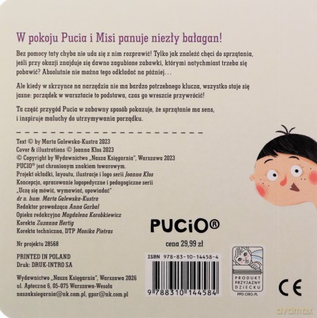 Pucio robi porządek - Marta Galewska-Kustra, Joanna Kłos [KSIĄŻKA]