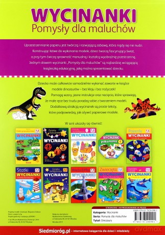 Dinozaury Wycinanki [KSIĄŻKA]