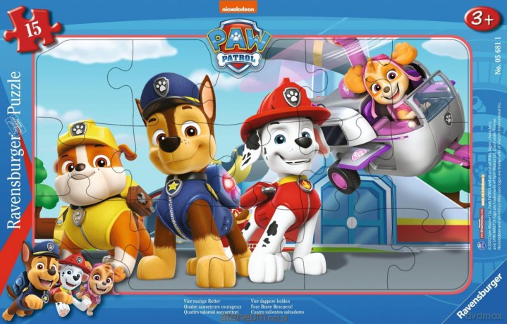 RAVENSBURGER 15 el. Paw Patrol Brave Rescuers Frame [PUZZLE]